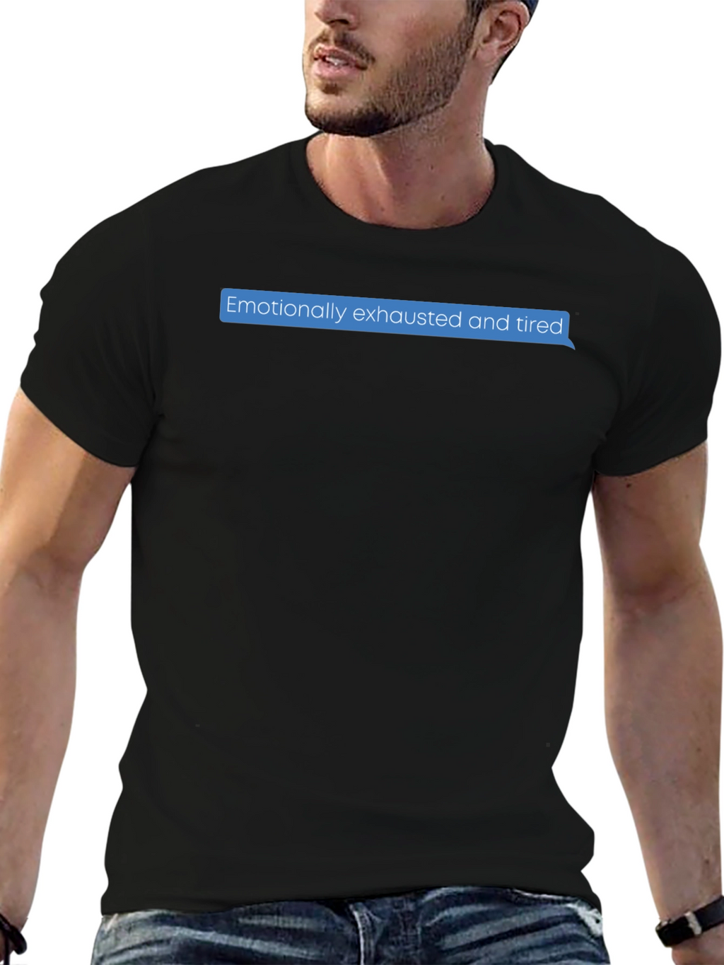 Emotionally Exhausted Text Bubble T-Shirt