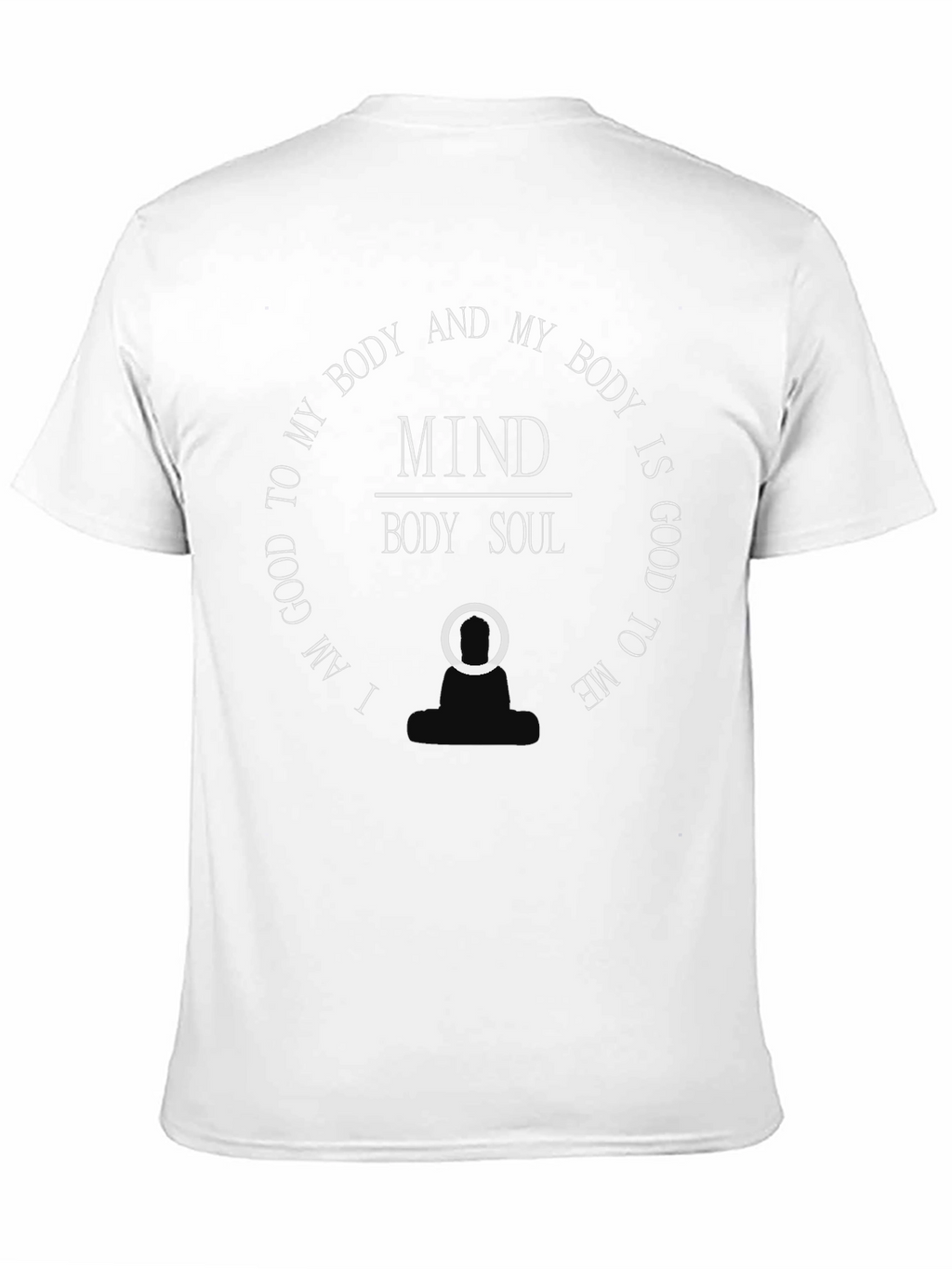 Mind Body Soul Graphic T-Shirt - Black