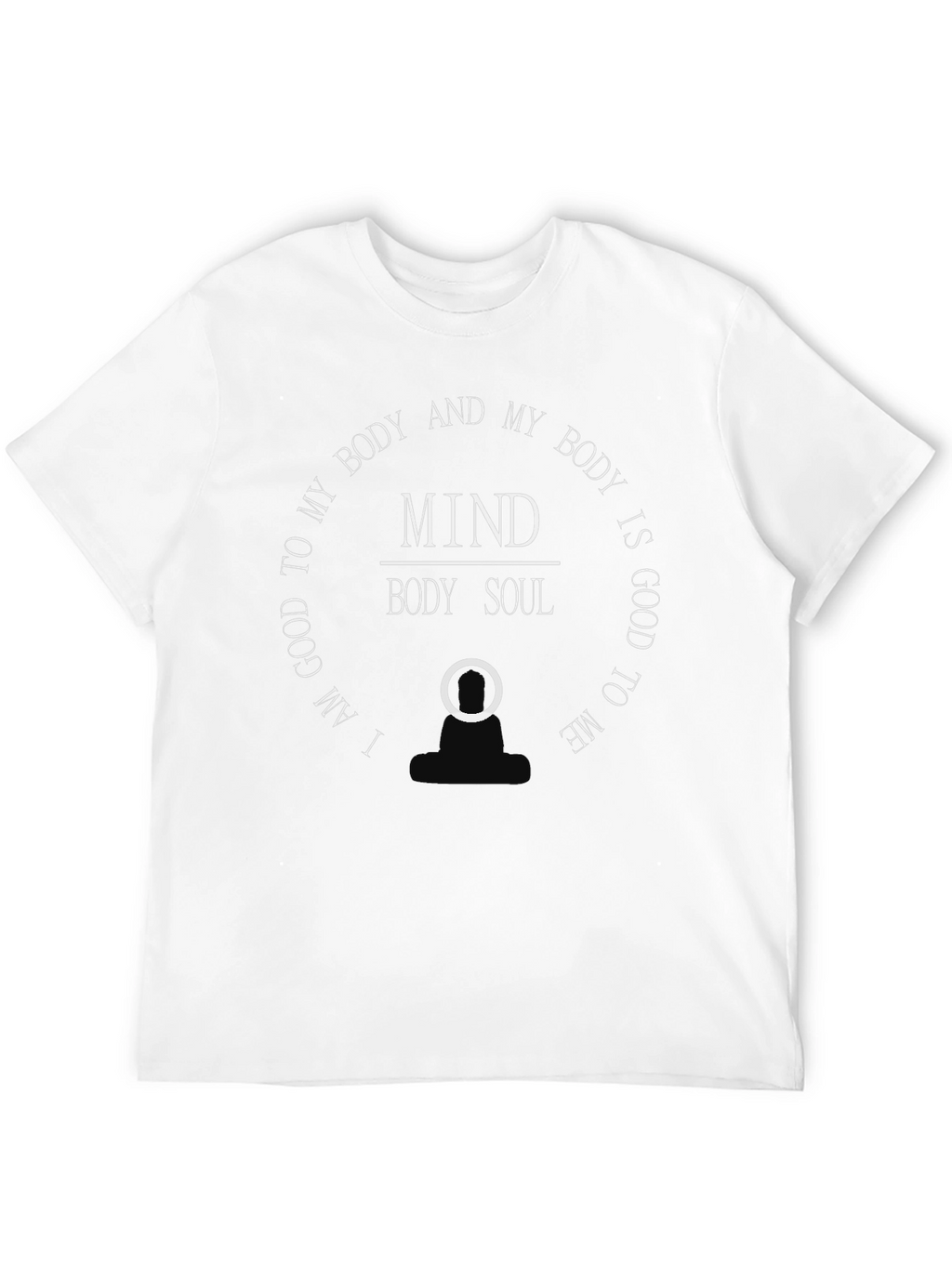 Mind Body Soul Graphic T-Shirt - Black