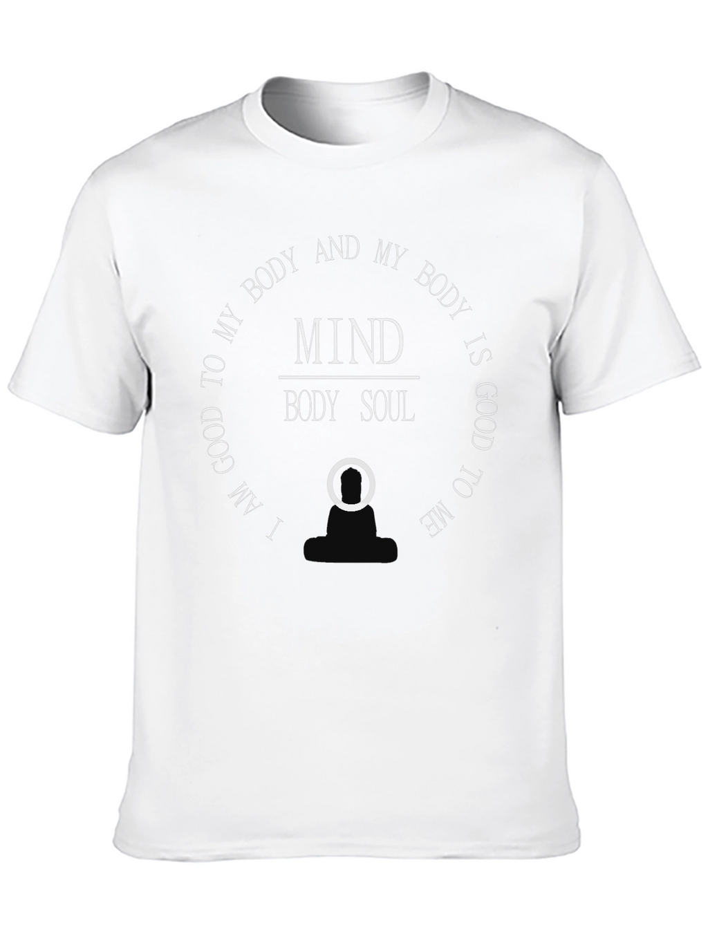 Mind Body Soul Graphic T-Shirt - Black