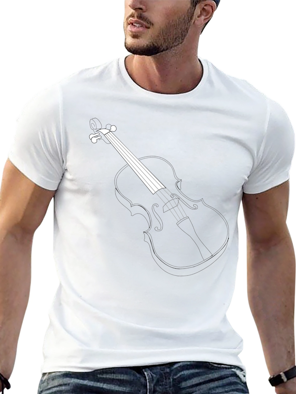 Musical Violin Graphic T-Shirt