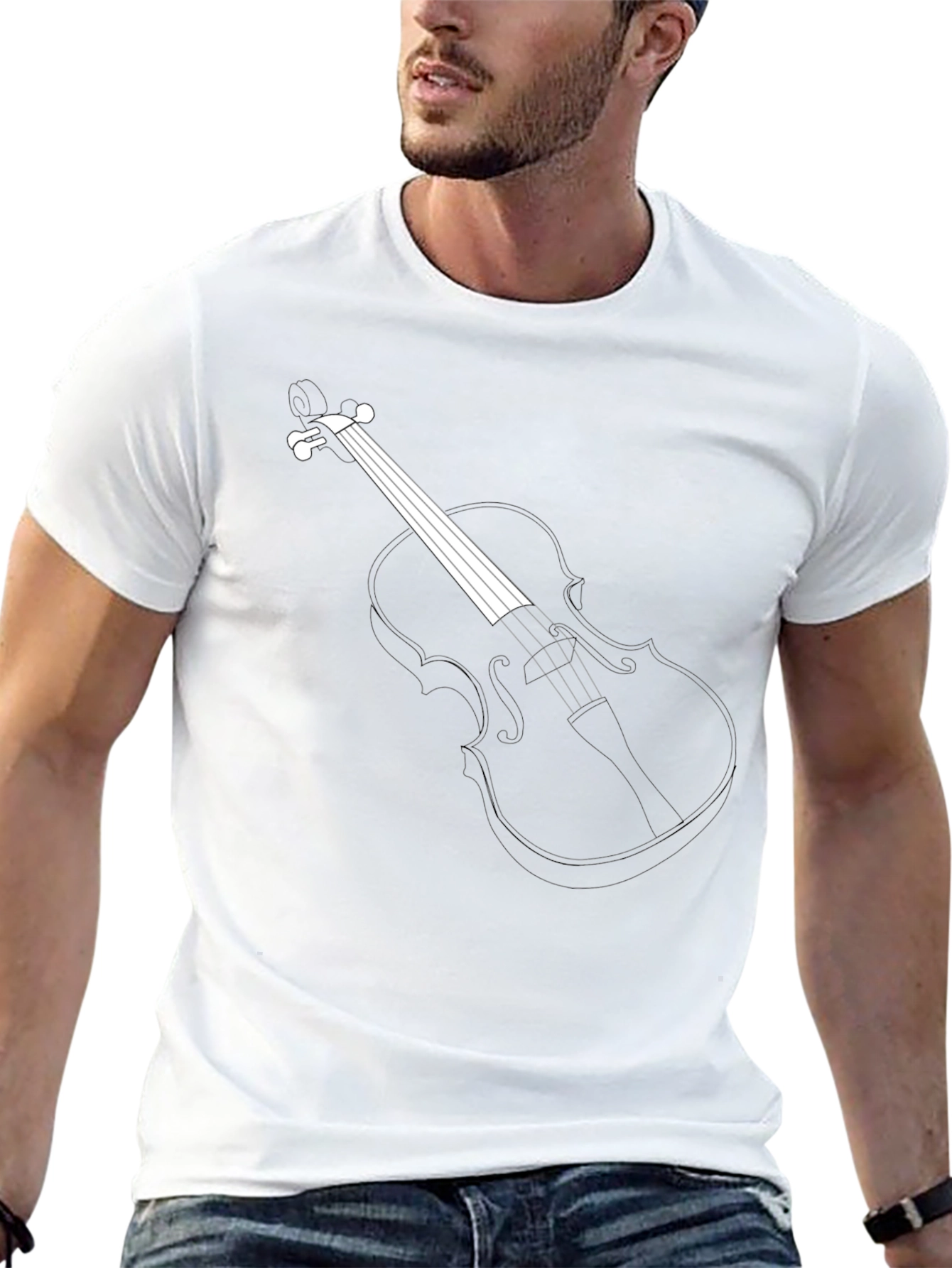 Musical Violin Graphic T-Shirt