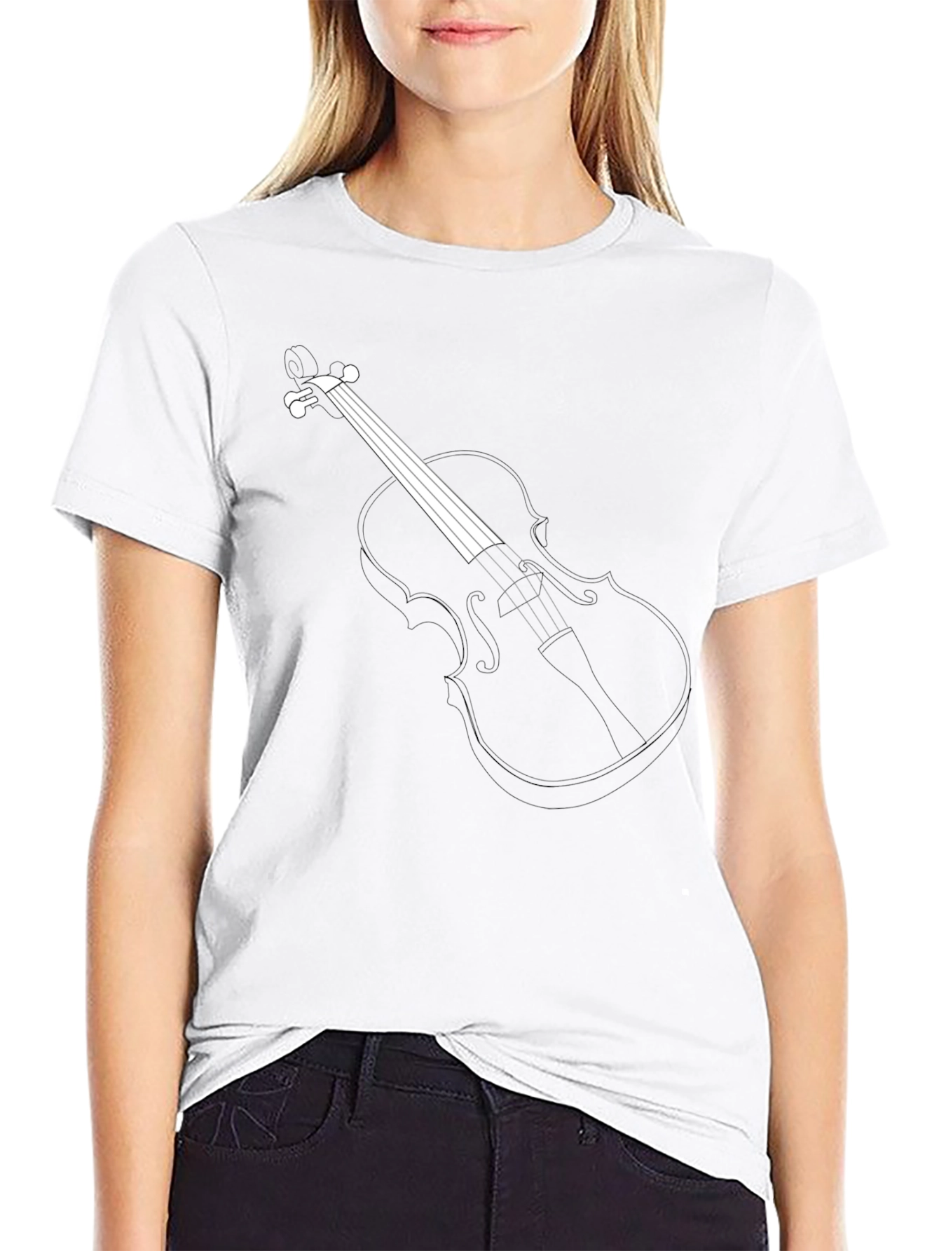 Musical Violin Graphic T-Shirt