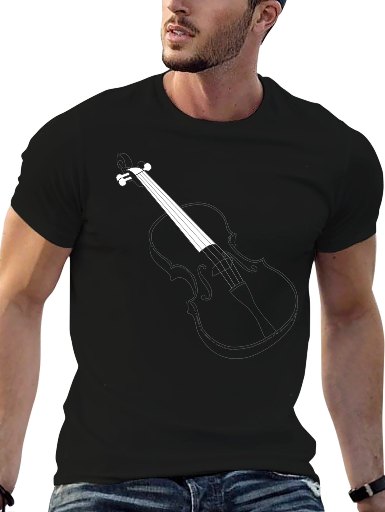 Musical Violin Graphic T-Shirt