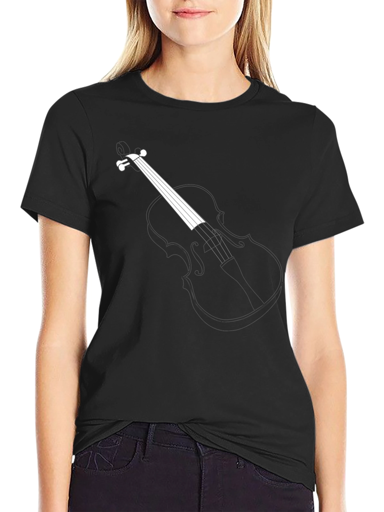 Musical Violin Graphic T-Shirt