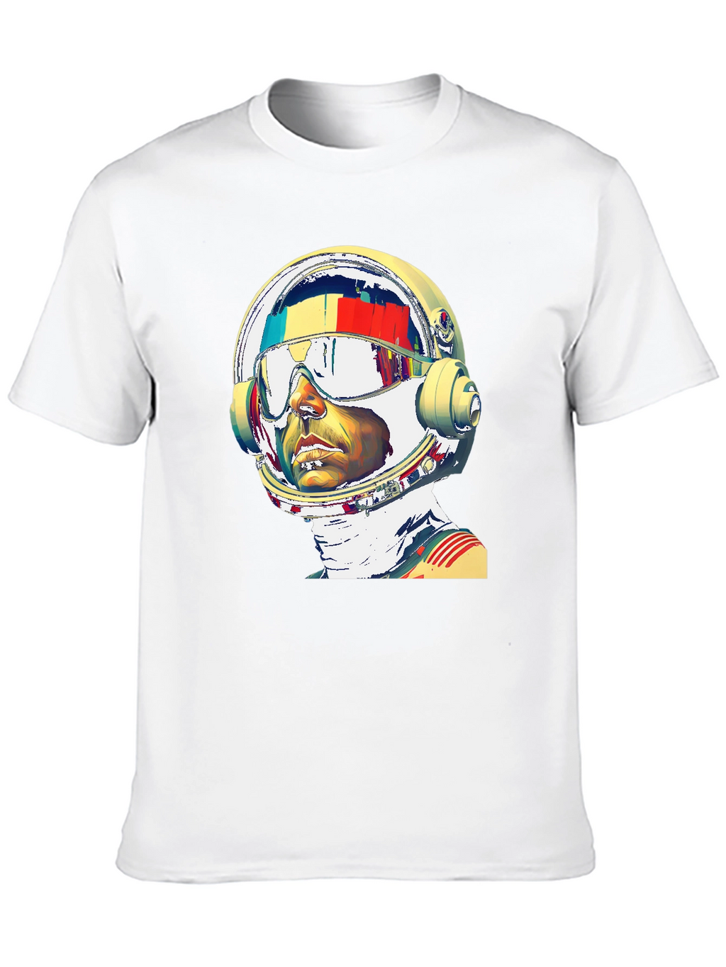 Astronaut Graphic Print T-Shirt - Modern Style