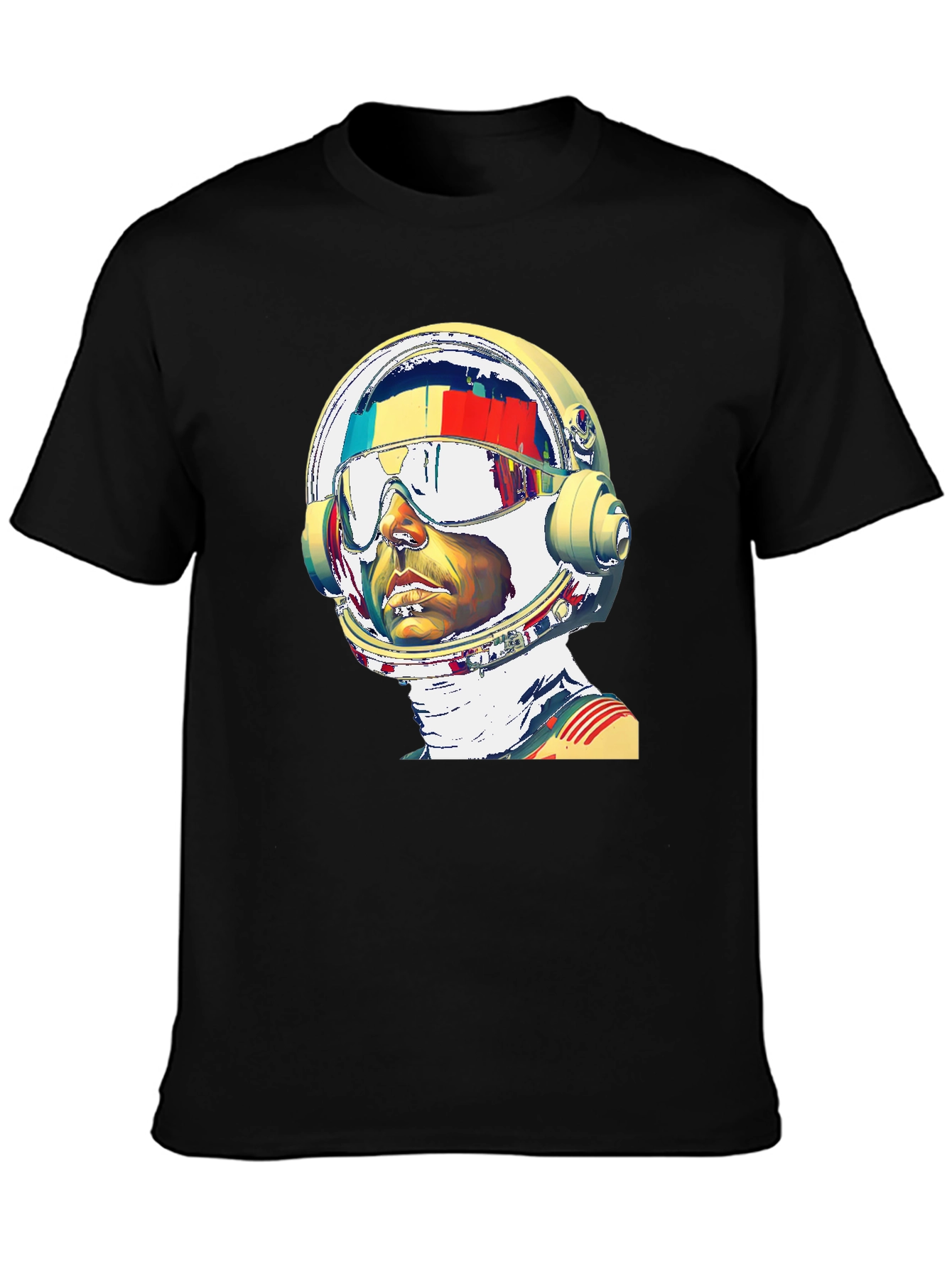 Astronaut Graphic Print T-Shirt - Modern Style