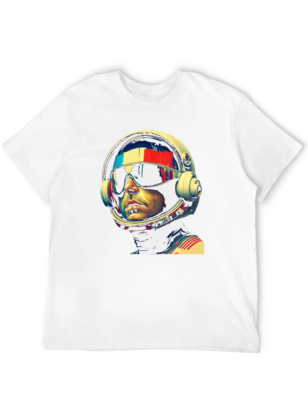 Astronaut Graphic Print T-Shirt - Modern Style