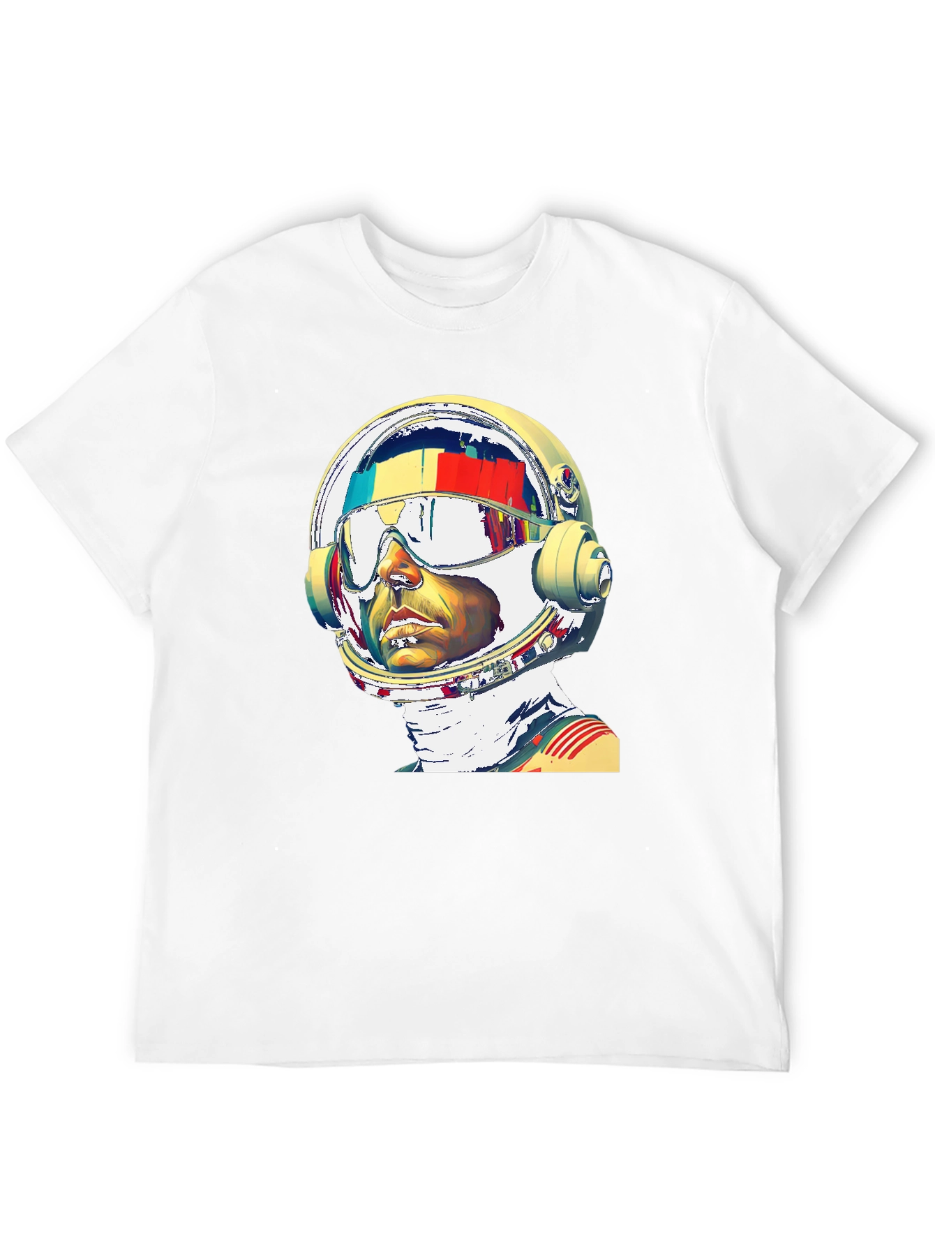 Astronaut Graphic Print T-Shirt - Modern Style
