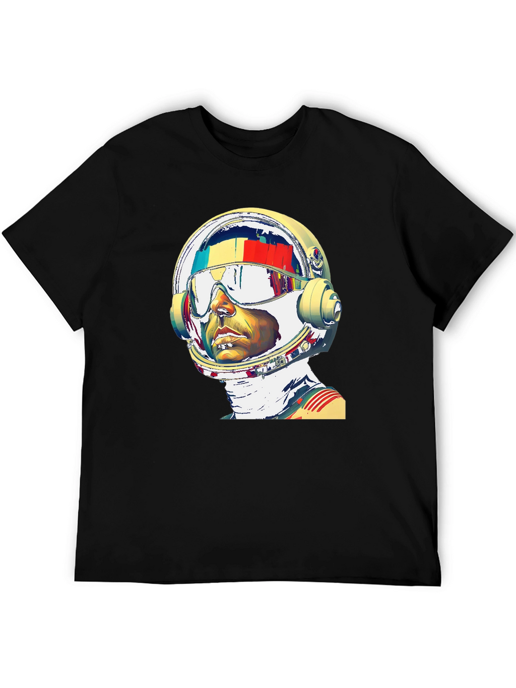 Astronaut Graphic Print T-Shirt - Modern Style