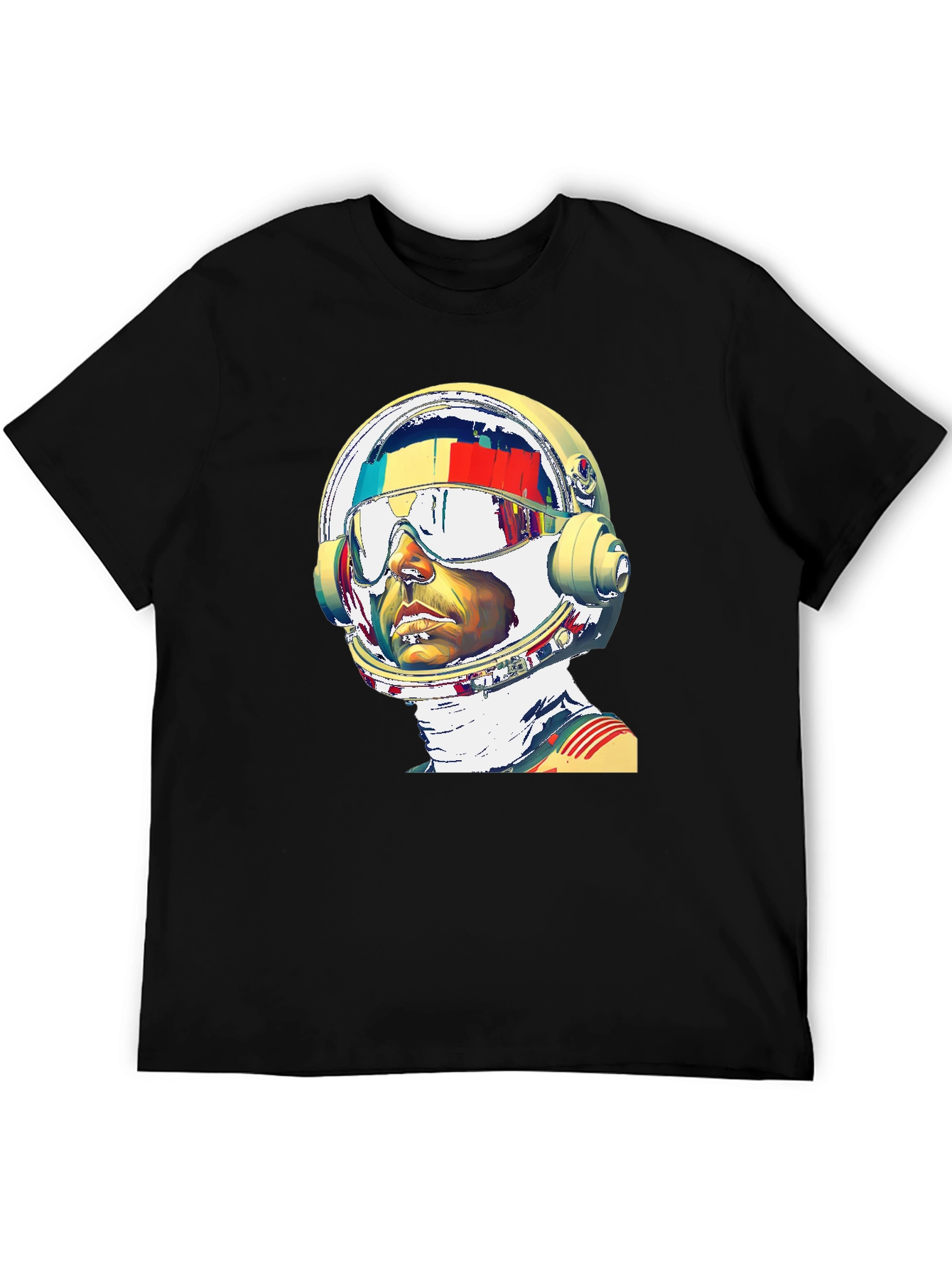 Astronaut Graphic Print T-Shirt - Modern Style