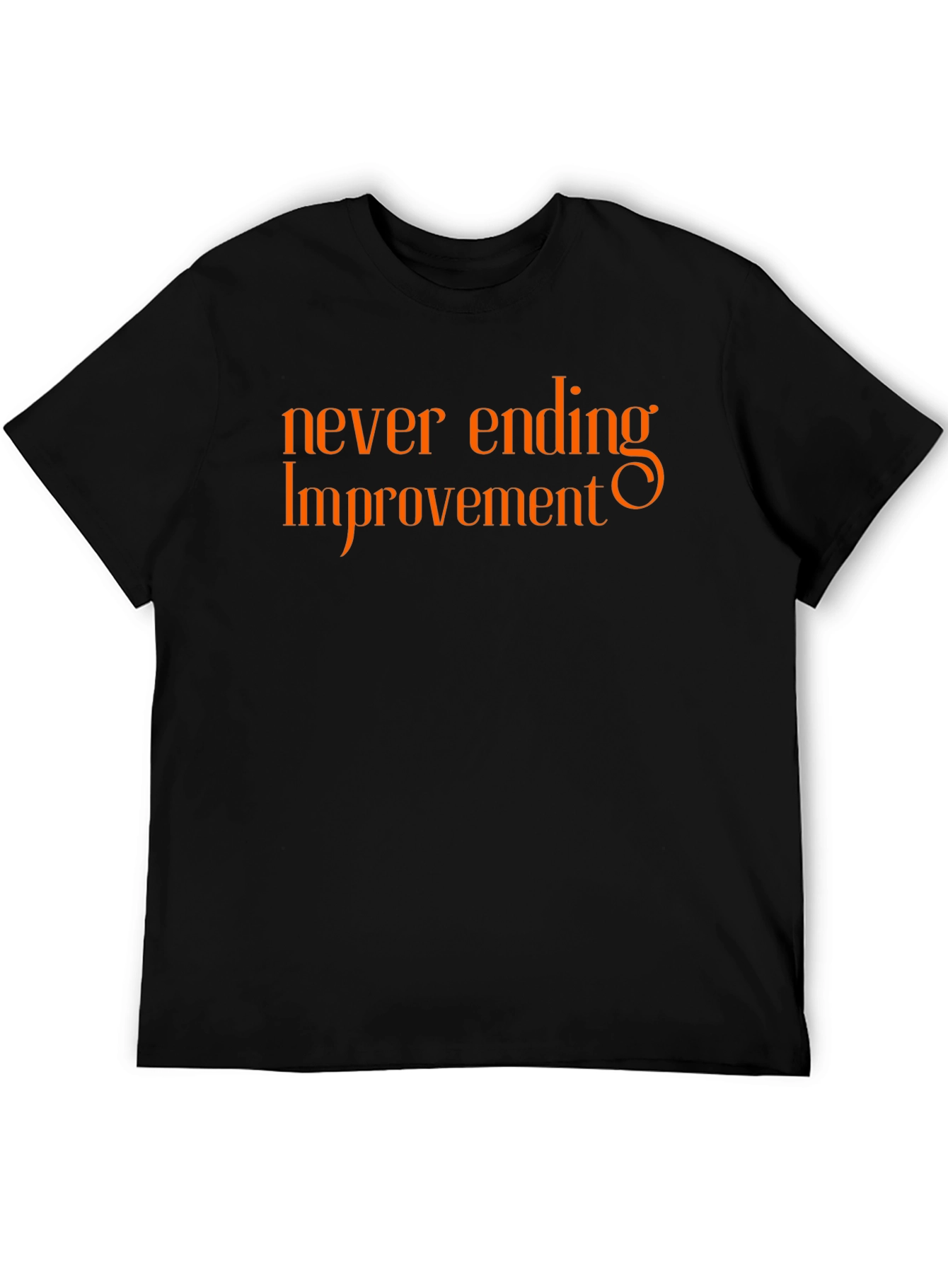 Never Ending Improvement Black Graphic Tee