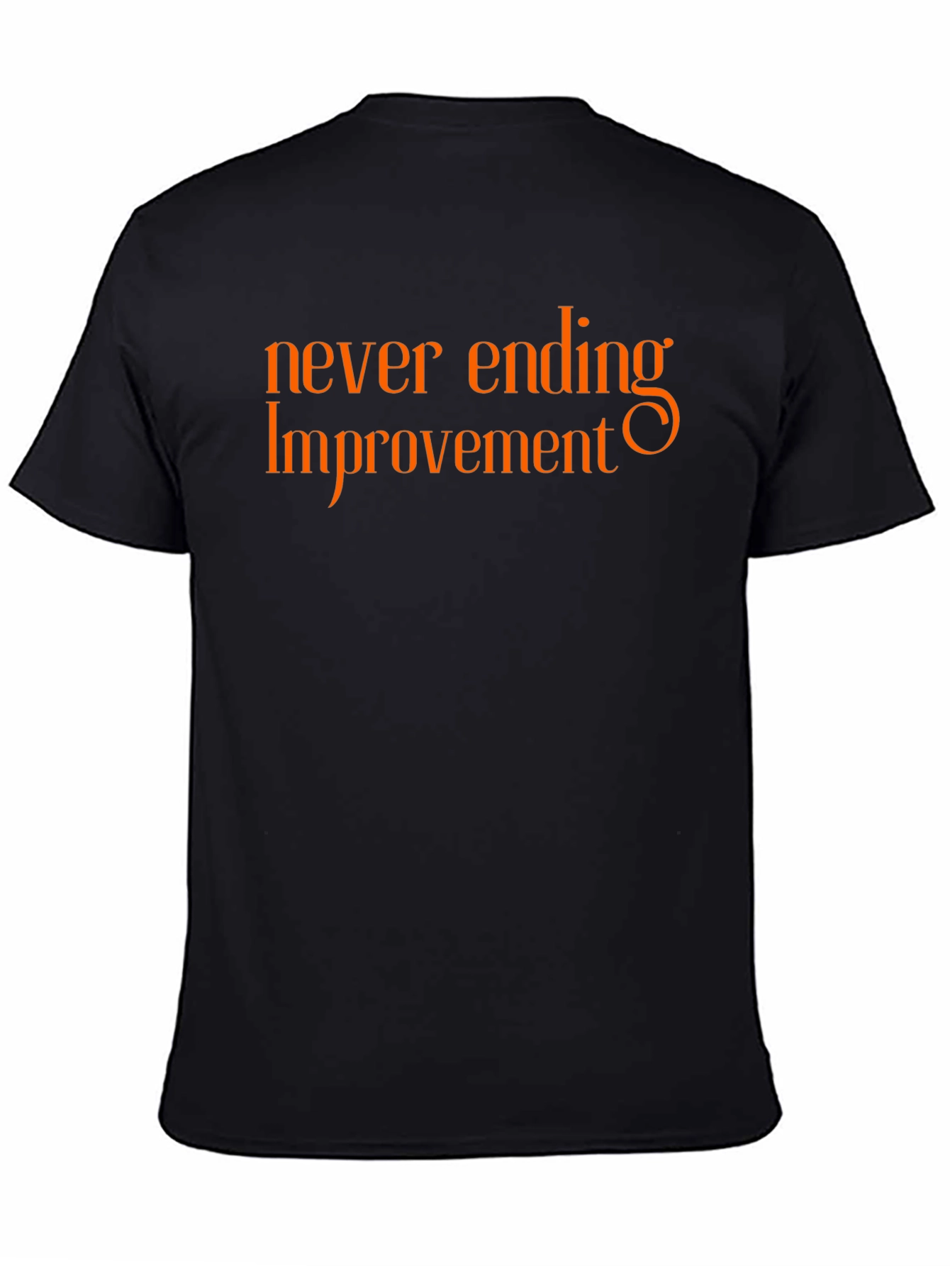 Never Ending Improvement Black Graphic Tee
