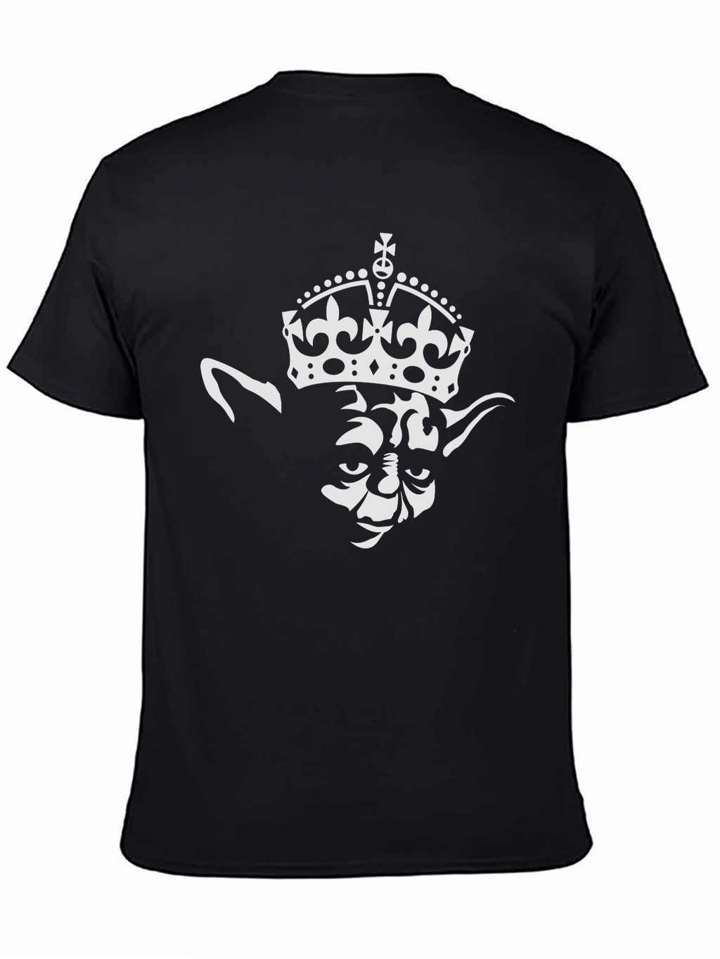 Yoda King Graphic T-Shirt - Black
