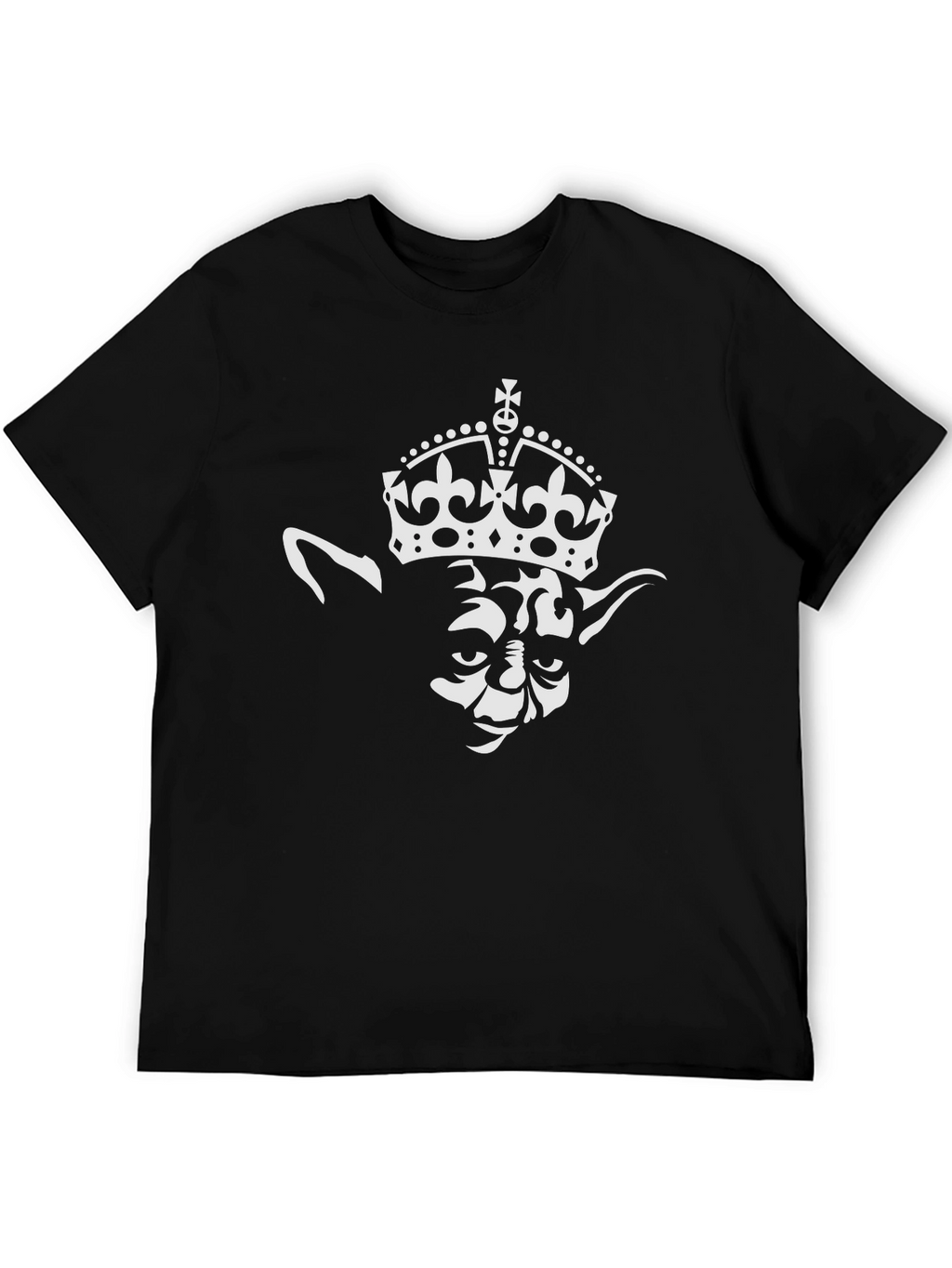 Yoda King Graphic T-Shirt - Black