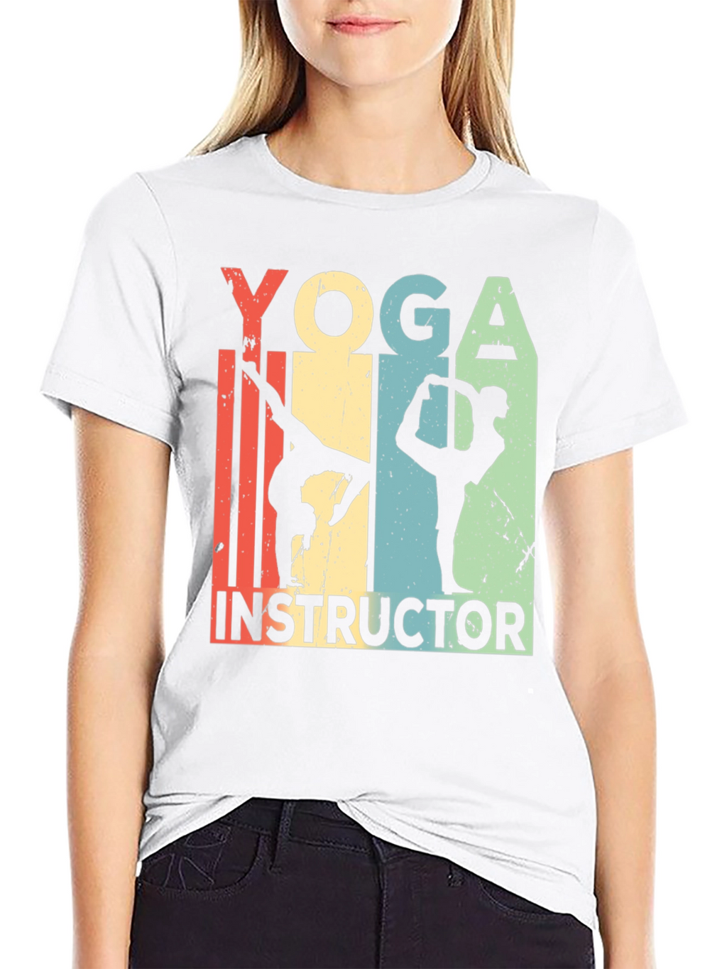 Yoga Instructor Tee - Retro Style