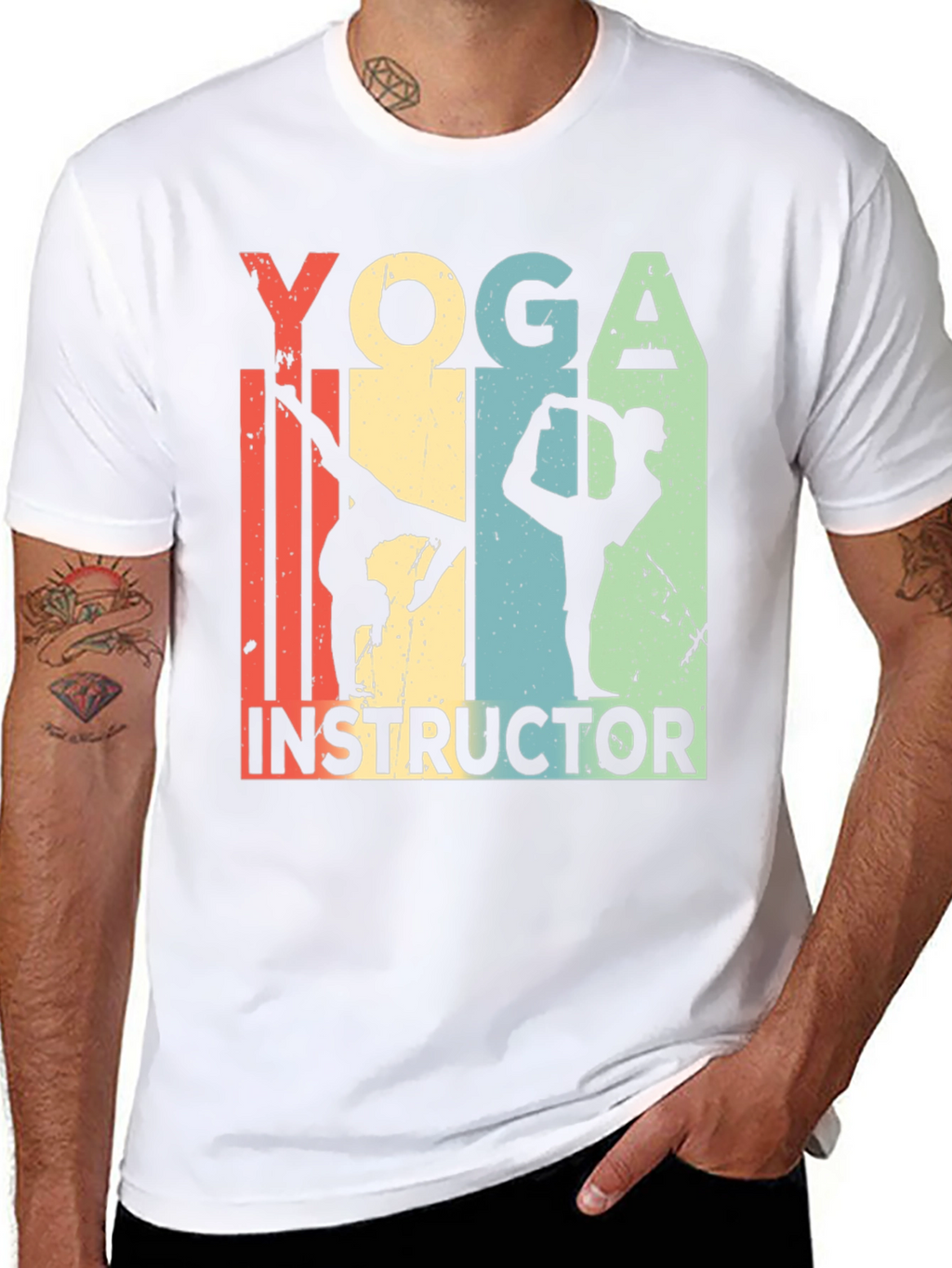 Yoga Instructor Tee - Retro Style