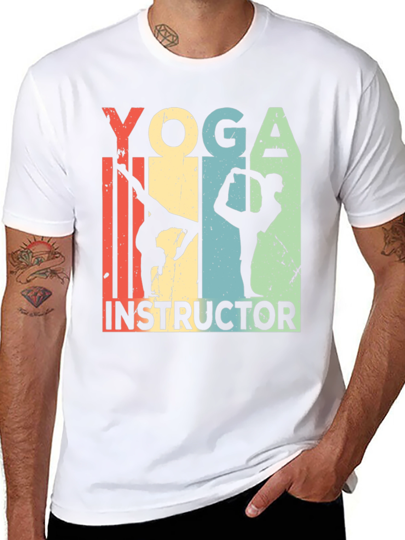 Yoga Instructor Tee - Retro Style