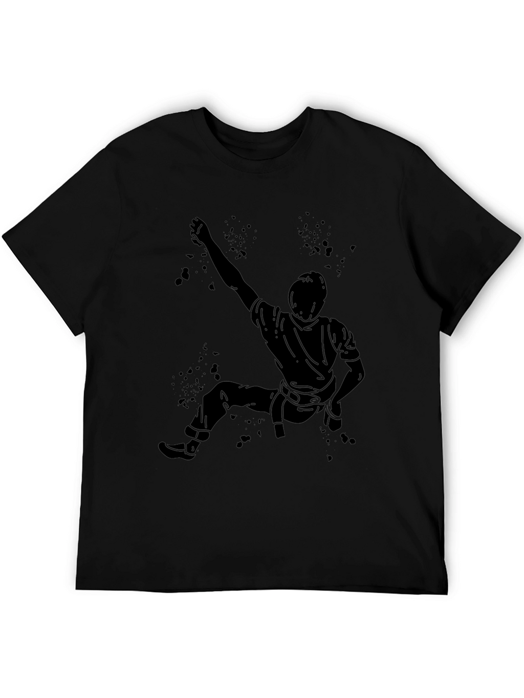 Climbing Silhouette T-Shirt - Black Graphic Tee