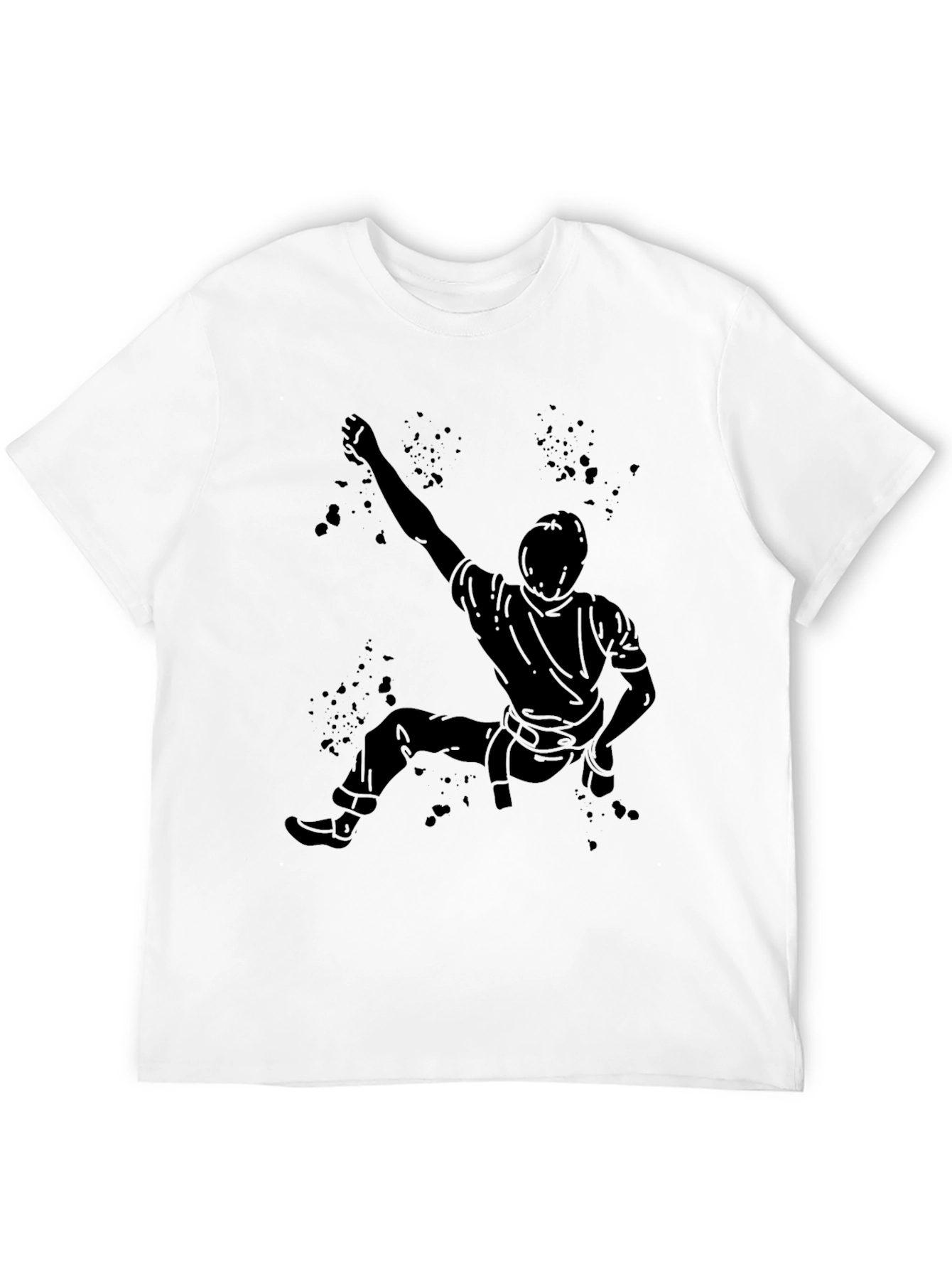 Climbing Silhouette T-Shirt - Black Graphic Tee