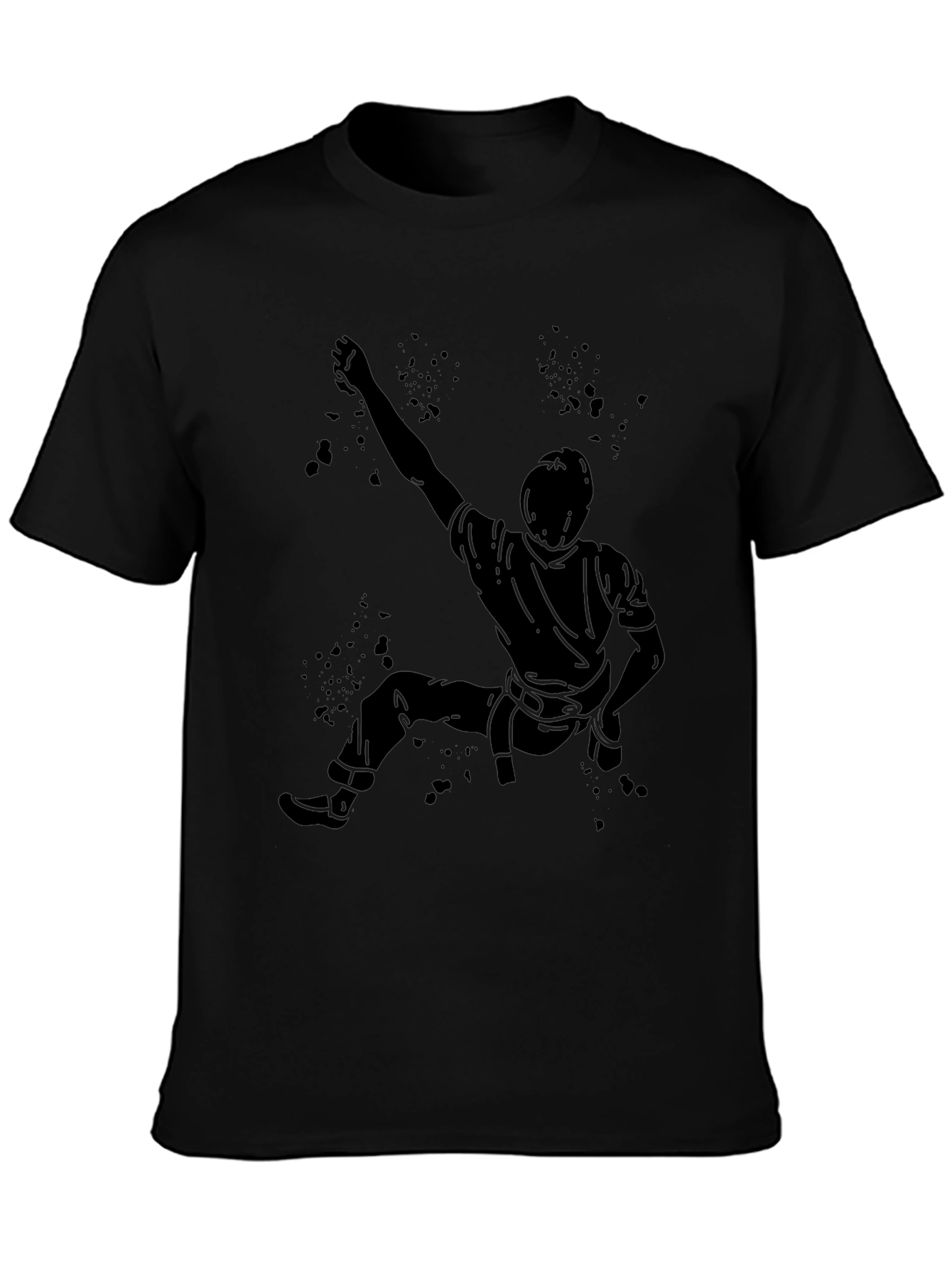 Climbing Silhouette T-Shirt - Black Graphic Tee