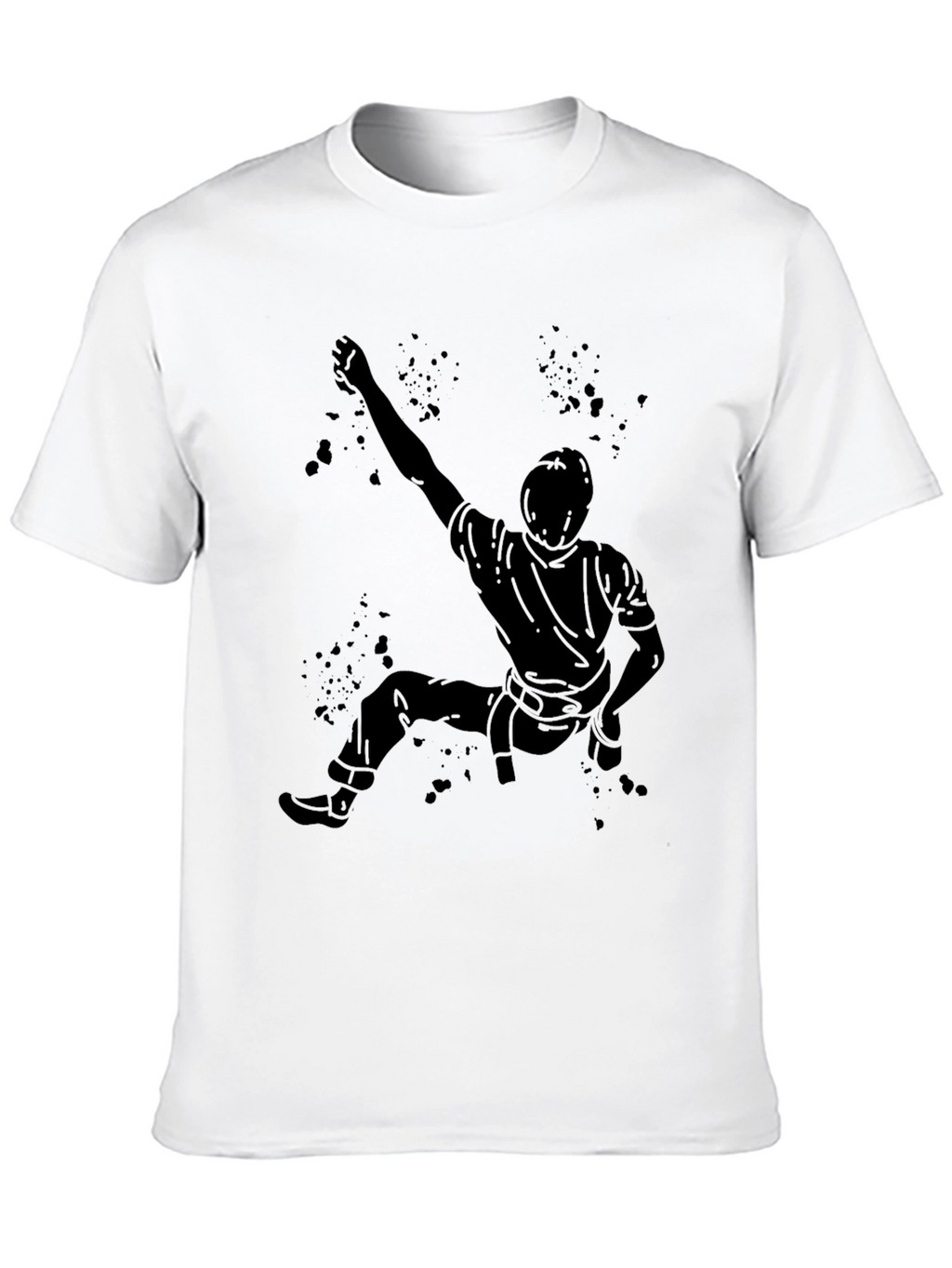 Climbing Silhouette T-Shirt - Black Graphic Tee