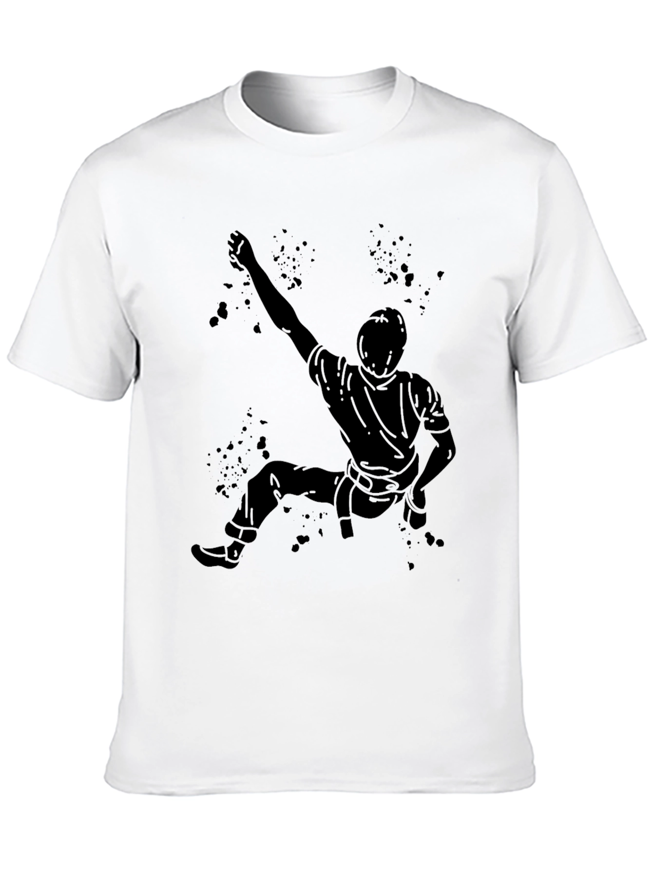 Climbing Silhouette T-Shirt - Black Graphic Tee