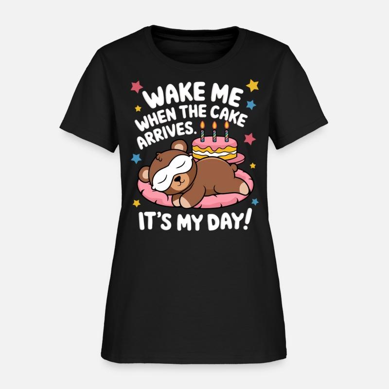 Wake Me When the Cake Arrives Funny Birthday Shirt