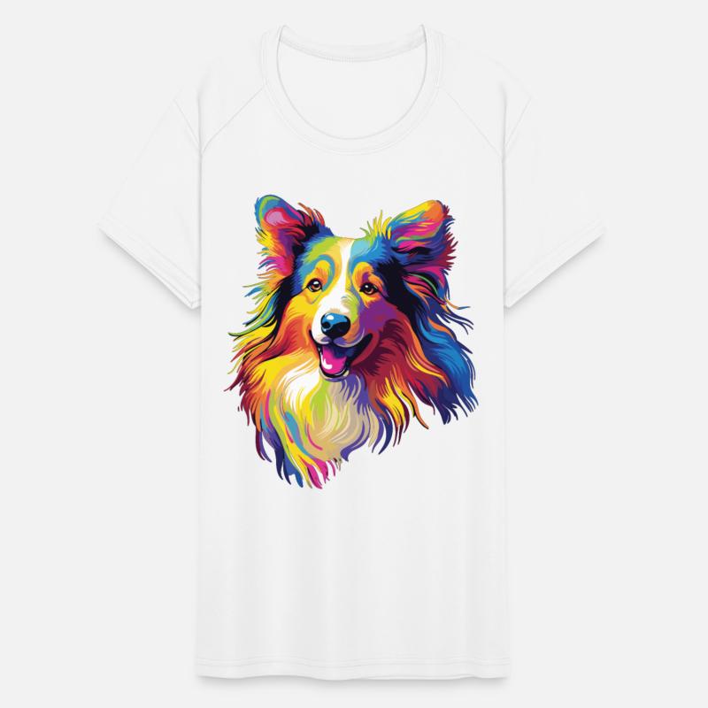 Watercolor Colorful Collie