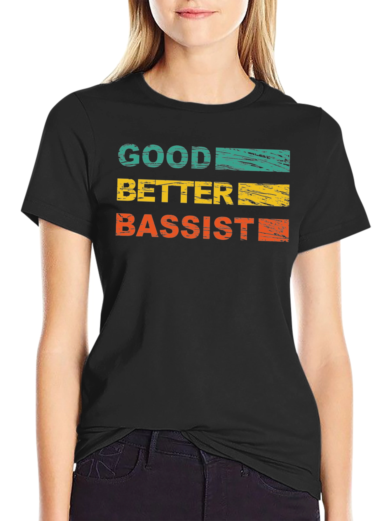 Good Better Bassist Graphic Tee - Music Lover T-Shirt