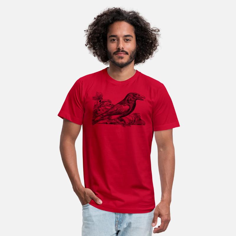 White raven and skull t-shirt