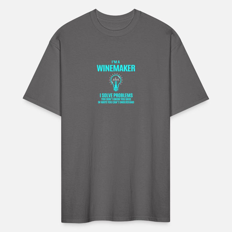 Winemaker T Shirt - I Solve Problems Gift Item Tee