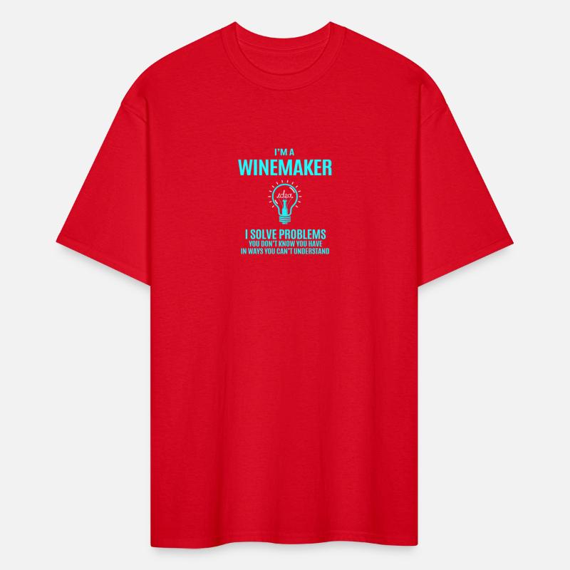 Winemaker T Shirt - I Solve Problems Gift Item Tee