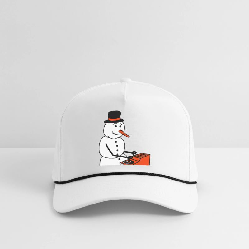 Winter DJ Snowman Mixer Mixing Console Music Party