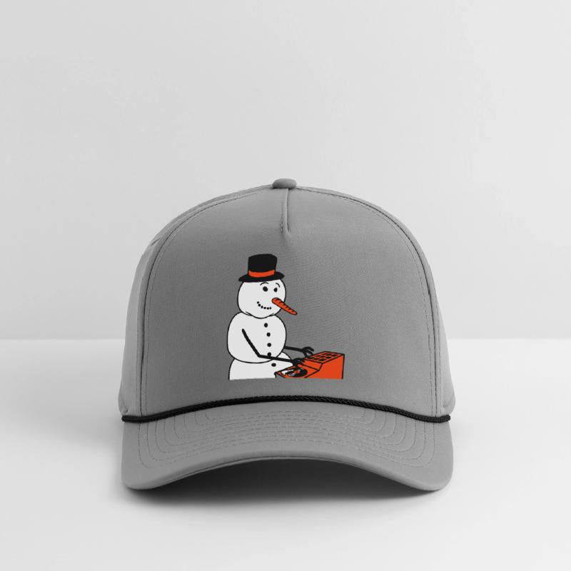 Winter DJ Snowman Mixer Mixing Console Music Party