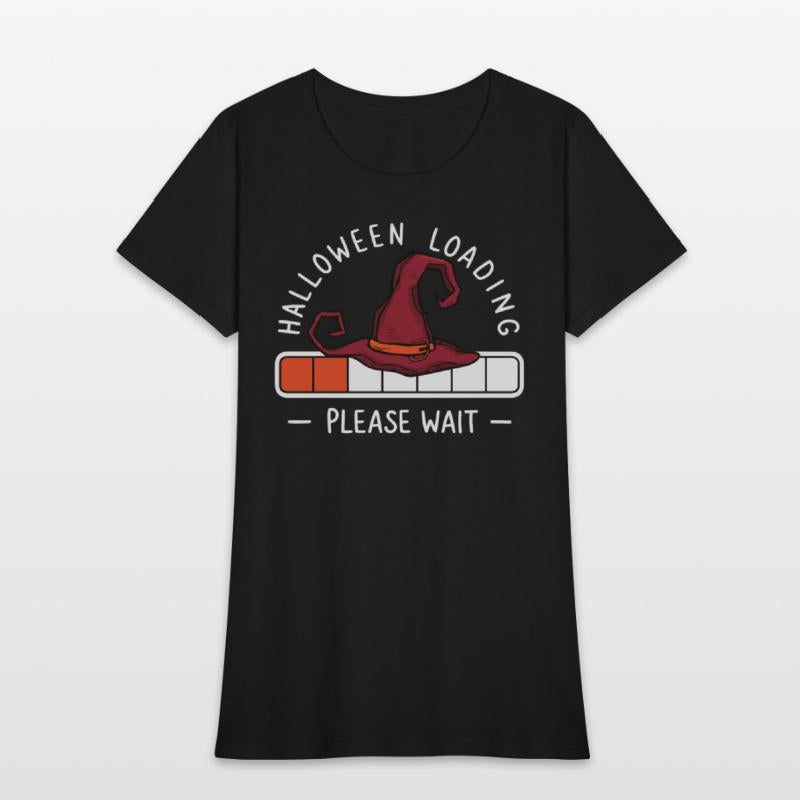 Witch Hat Saying Halloween Loading Please Wait