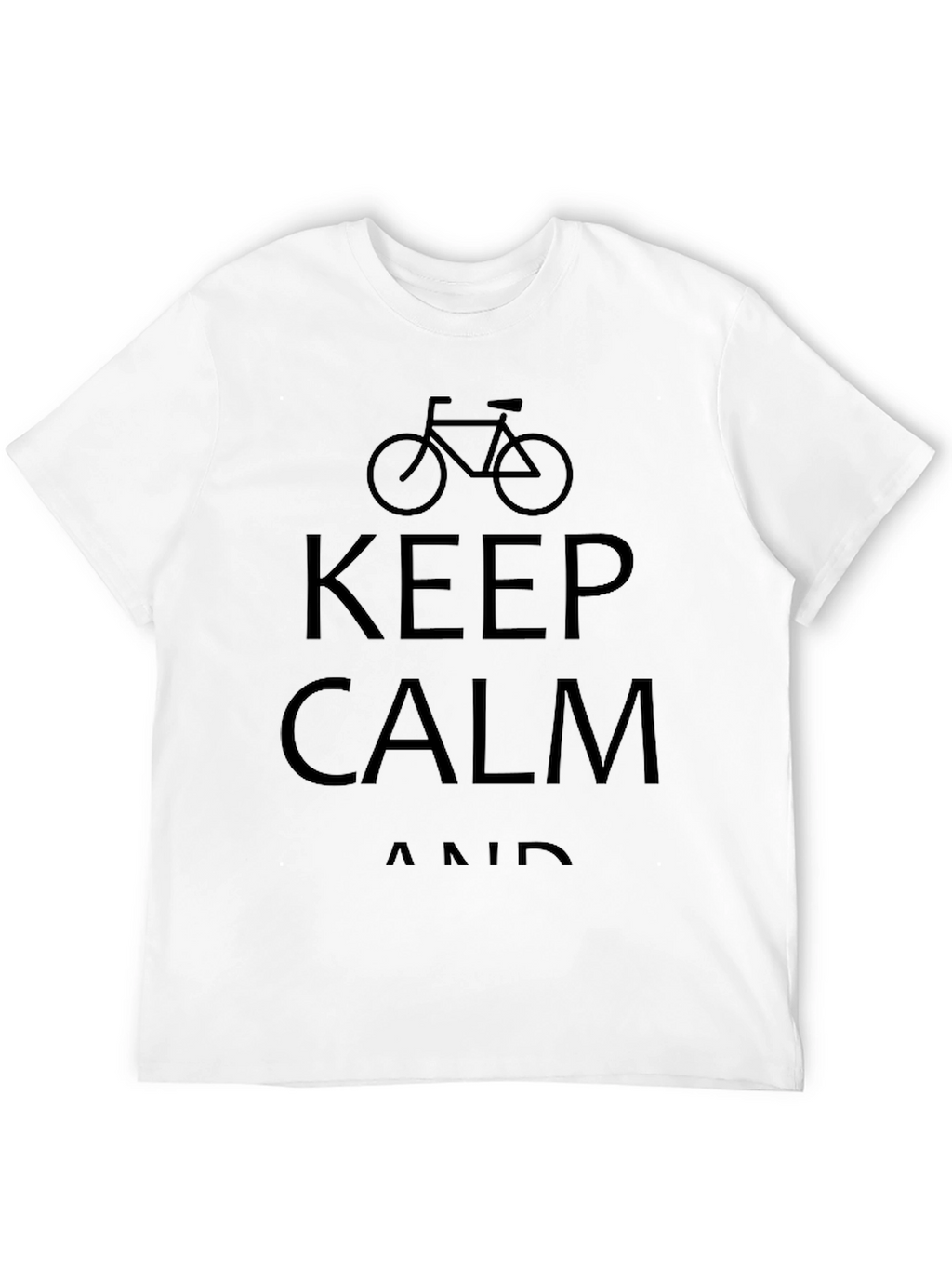 Keep Calm and Cycle Black T-Shirt