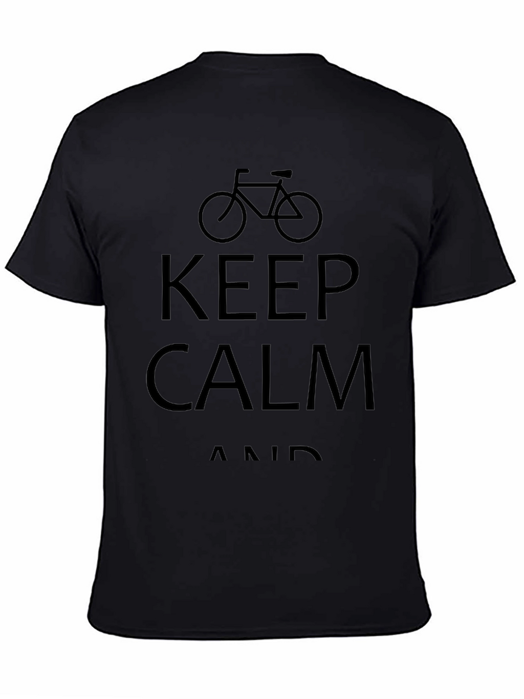 Keep Calm and Cycle Black T-Shirt