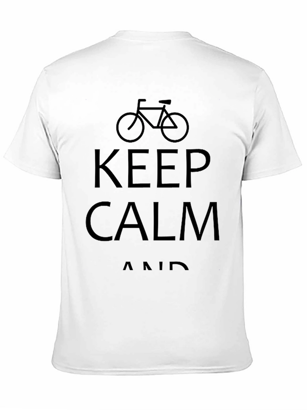 Keep Calm and Cycle Black T-Shirt