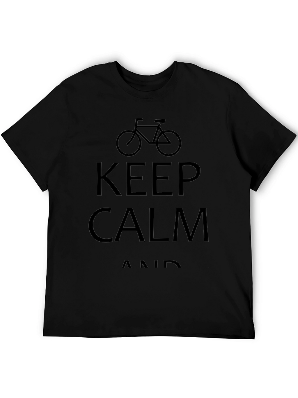 Keep Calm and Cycle Black T-Shirt