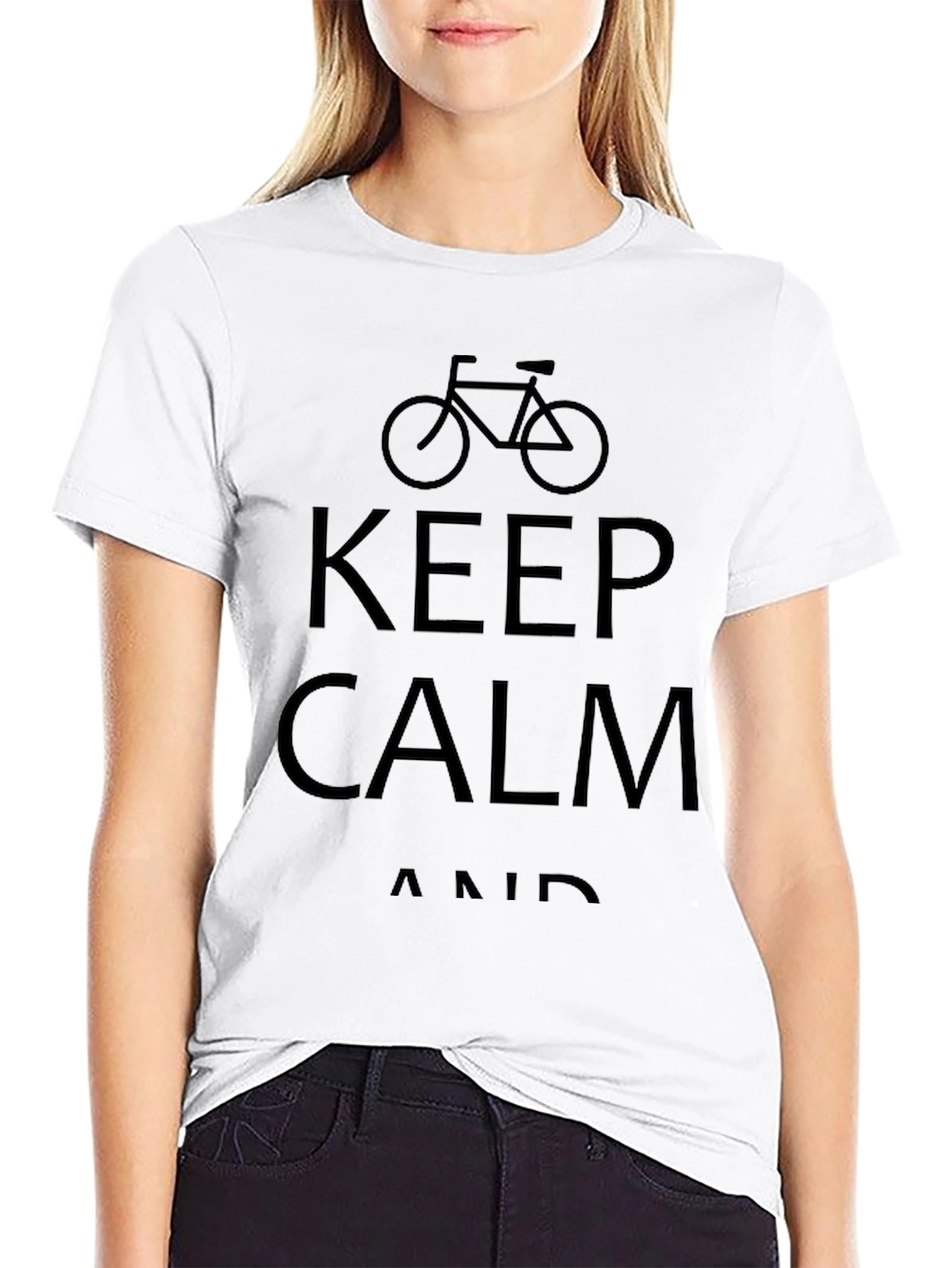 Keep Calm and Cycle Black T-Shirt