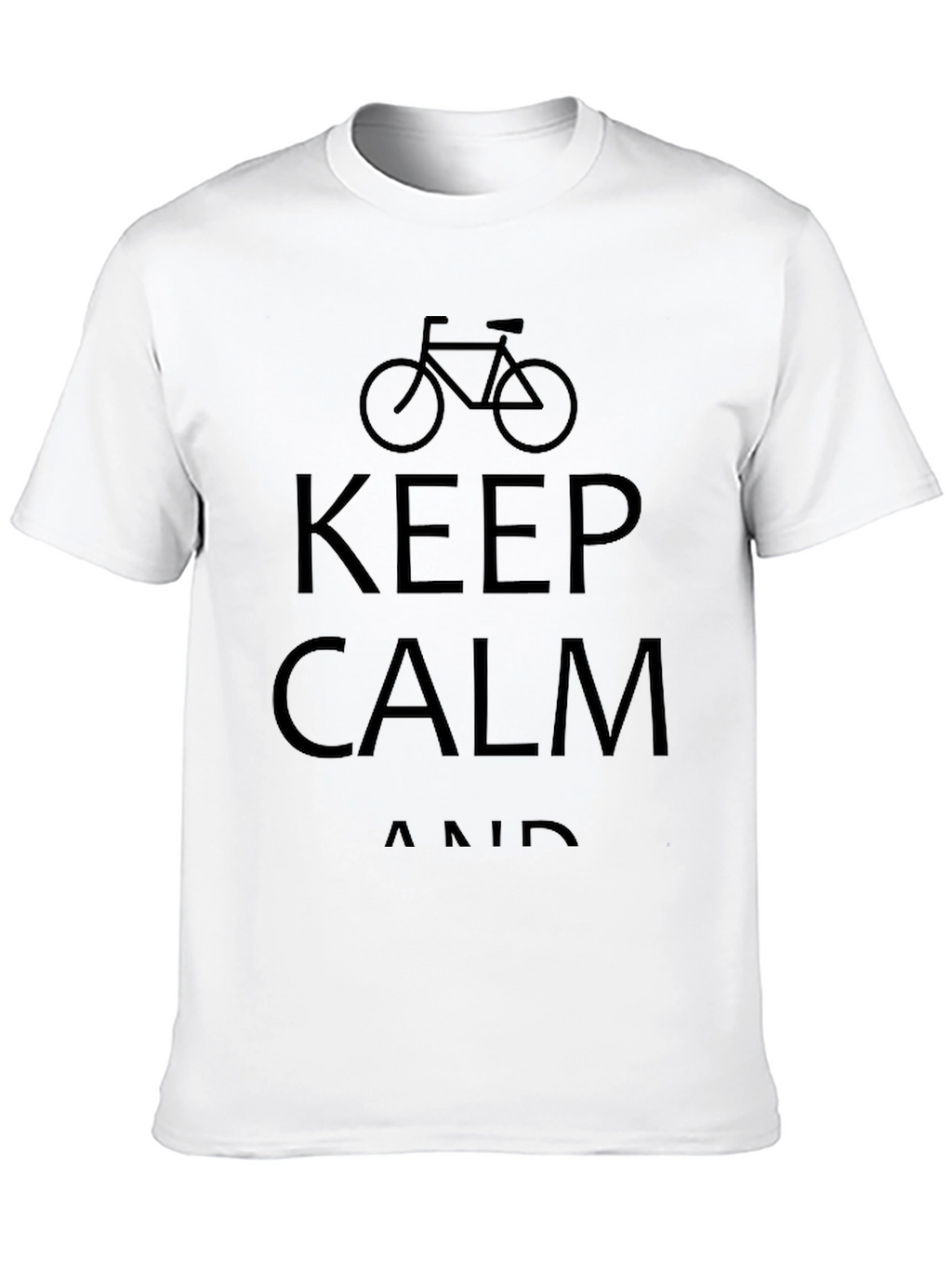 Keep Calm and Cycle Black T-Shirt