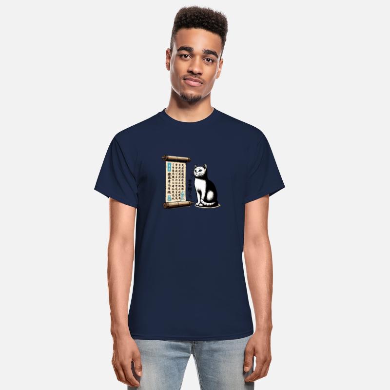 Words of the Wind - Wise Cat & Haiku Scroll Art