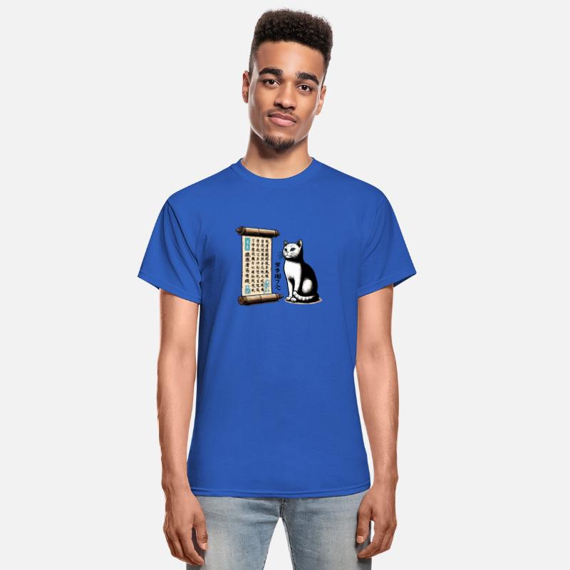 Words of the Wind - Wise Cat & Haiku Scroll Art