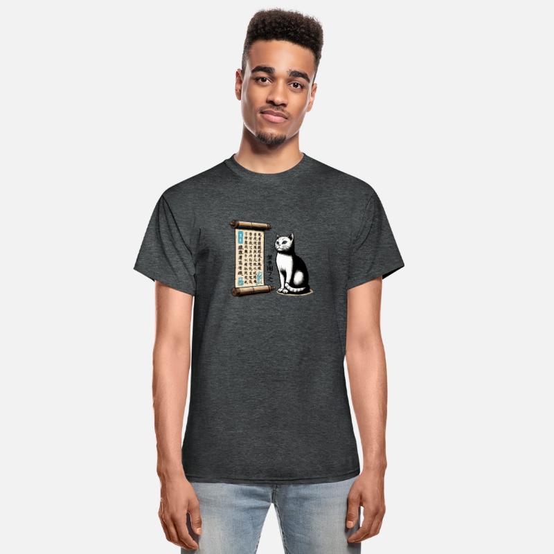 Words of the Wind - Wise Cat & Haiku Scroll Art