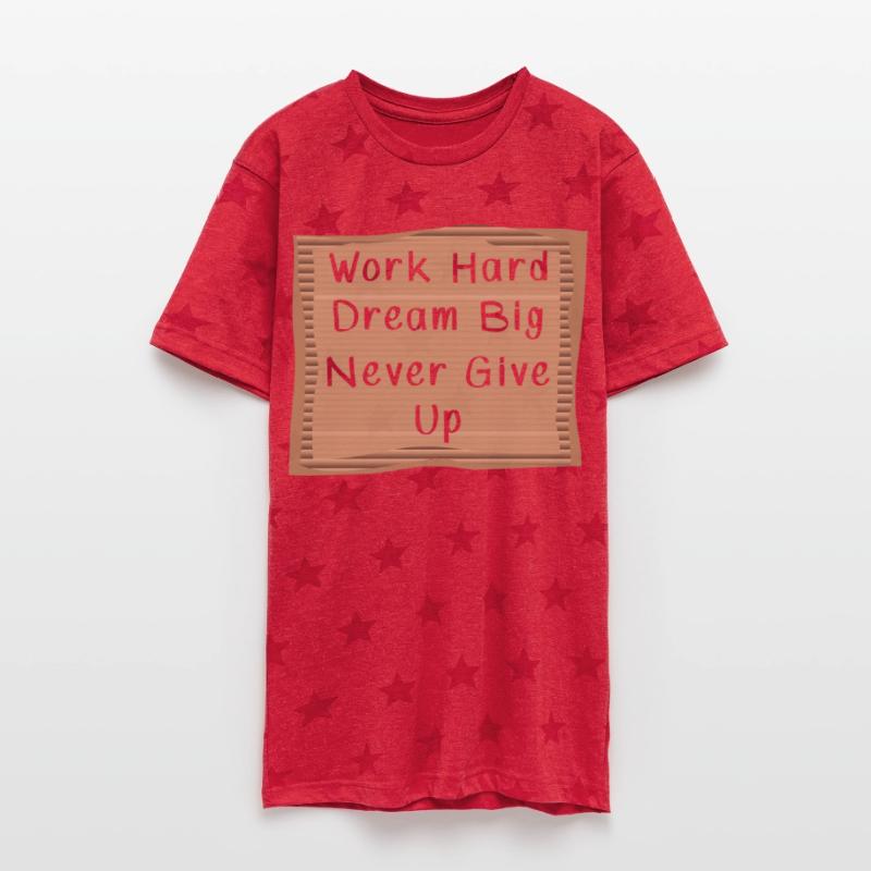 Work hard Dream Big Cardboard Message