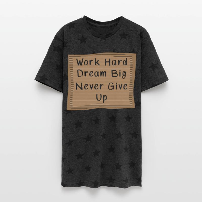 Work hard Dream Big Cardboard Message