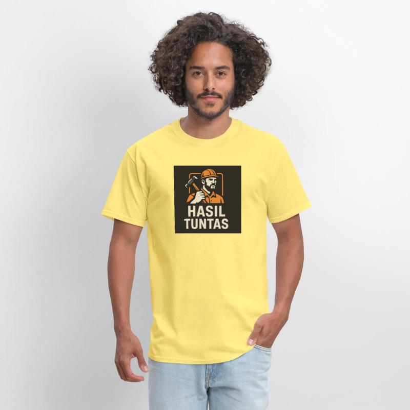 Worker with Hammer Hasil Tuntas Motif