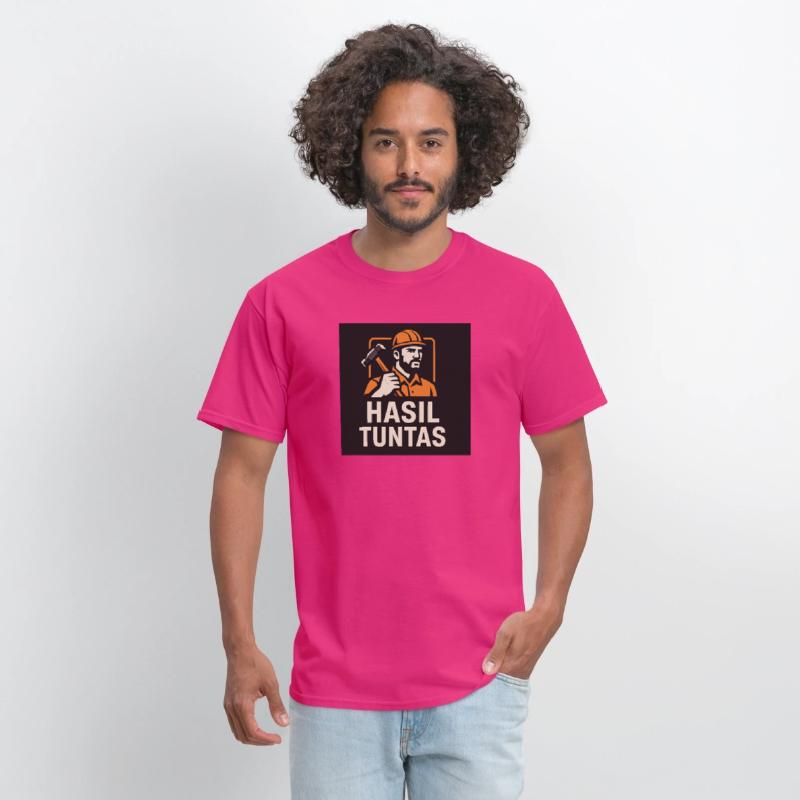 Worker with Hammer Hasil Tuntas Motif