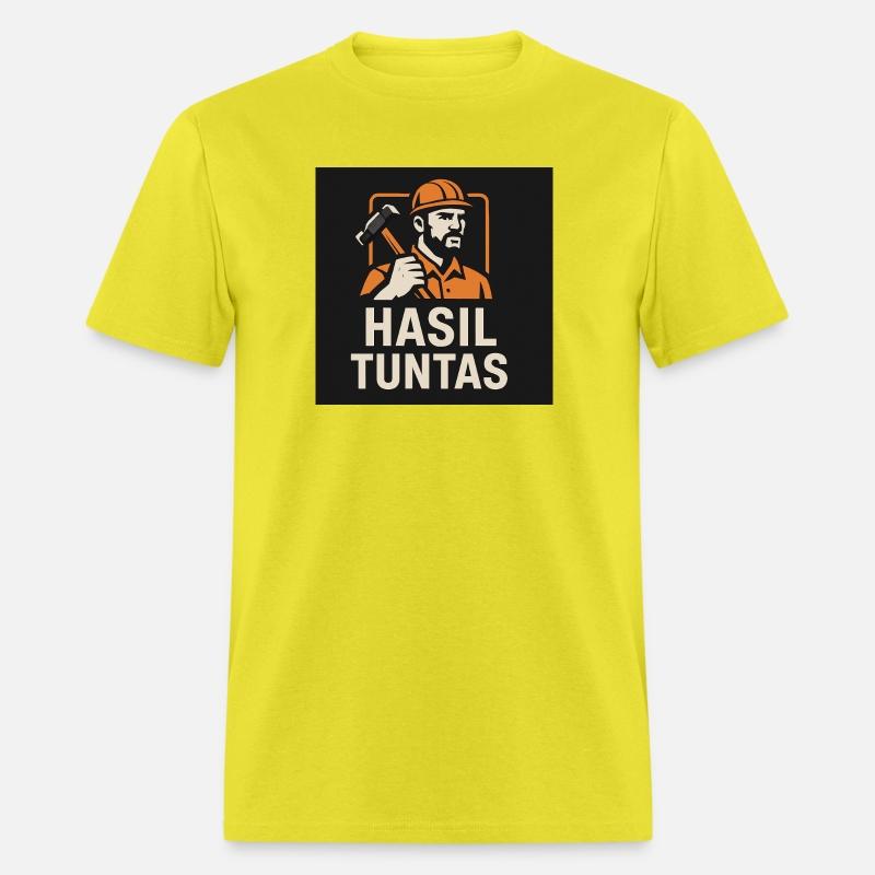 Worker with Hammer Hasil Tuntas Motif